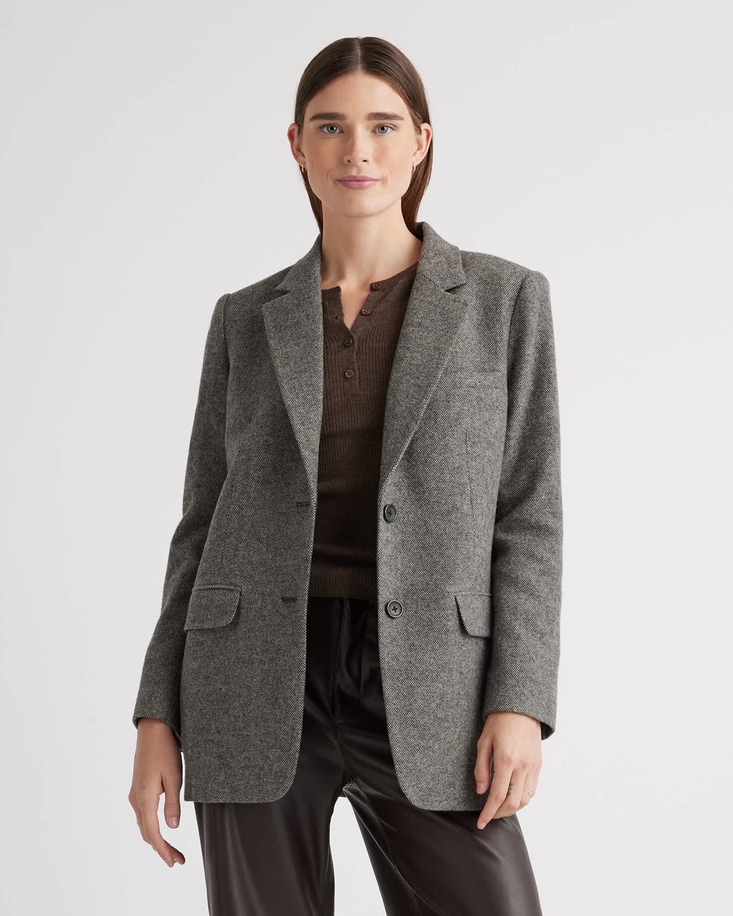 Quince Italian Wool Oversized Blazer